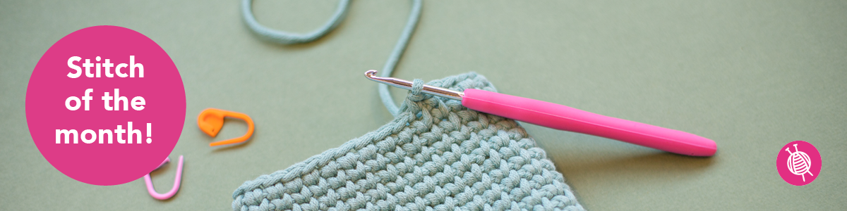 Point du mois - Point de tricotage au crochet